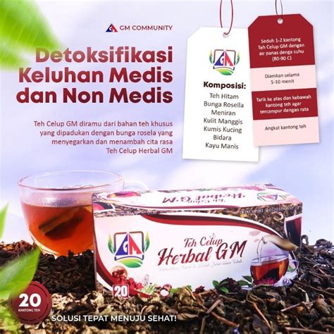 jual teh herbal celup gm kaya antioksidan memperkuat imun tubuh