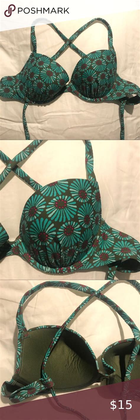 Aerie Criss Cross Bikini Top Criss Cross Bikini Top Teal Bikini Top