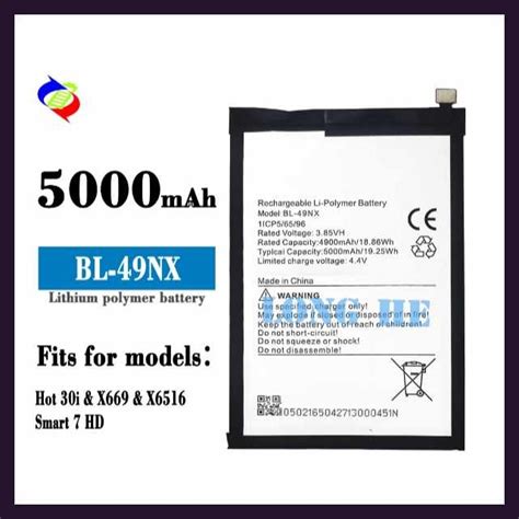 Infinix N Smart R J Hot Y I Uz Smart Zs Zt Hd Sf X X X Bl Nx Battery Bl Nx