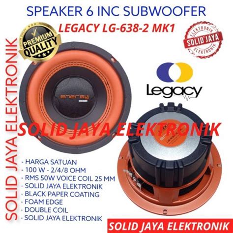 Promo Speaker Subwoofer Legacy Inc Lg Speaker Legacy In