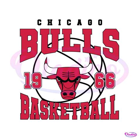 Vintage Chicago Bulls 1966 Basketball Svg