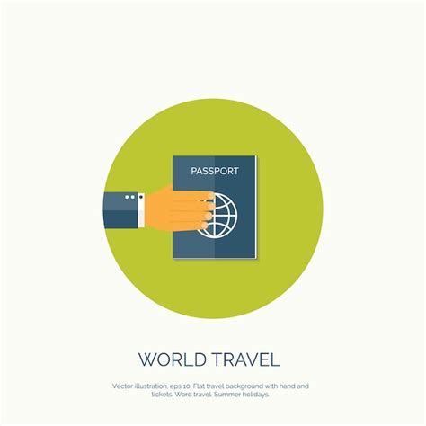 Premium Vector Vector Illustration Flat Background With Passports