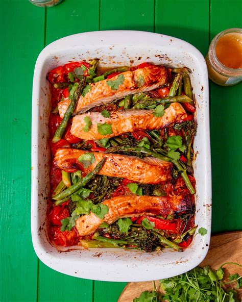 Salmon Tray Bake With Asparagus In 30 Minutes Beat The Budget