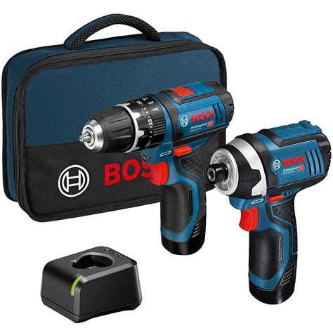 Bosch Gsb V Combi Drill Gdr V Impact Driver Twin Kit With