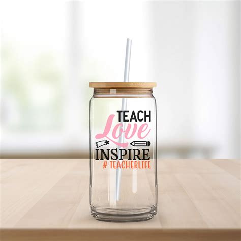 Teach Love Inspire Teacherlife Graphic Glowforge Shop