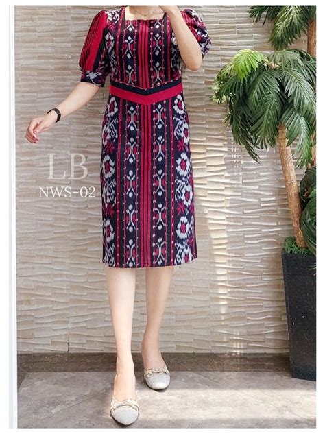 Dress Tenun Jumbo Dress Tenun Jepara Premium Terbaru Dress Tenun