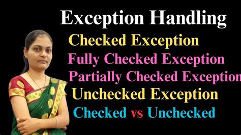 Types Of Exception In Java Checked Vs Unchecked Exceptions Free Java