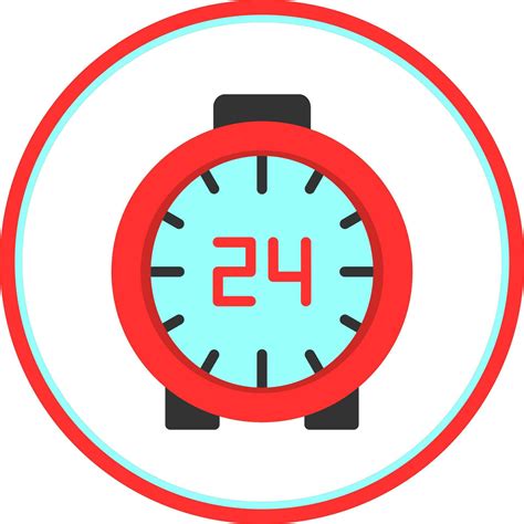 24 Hours Vector Icon Design 26073665 Vector Art At Vecteezy