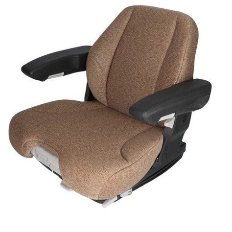 Seat Assembly Air Suspension Grammer Style Fabric Brown Fits Massey