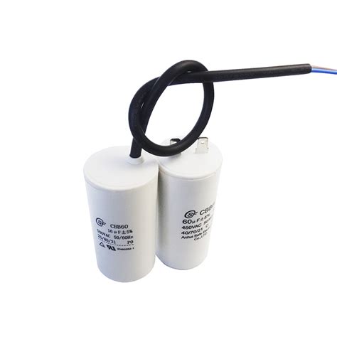 16UF 450V Polypropylene Film Cbb60 Capacitor Double Insert Water Pump