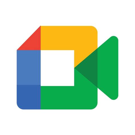 google meet vector icon  color style  vector art  vecteezy