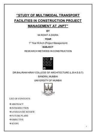 multimodal transport | PDF