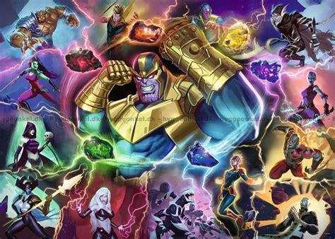 Marvel Skurke Thanos Brikker Puslespil Ravensburger