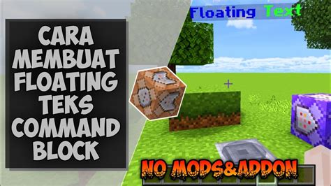 CARA MEMBUAT FLOATING TEXT DI MCPE MUDAH DAN SIMPEL TUTORIAL COMMAND