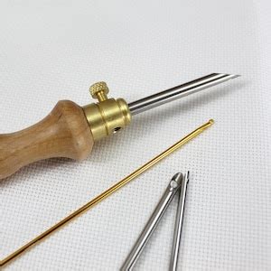 Nurge Punch Needle Embroidery Tool Set Large Rug Stitch Thread Sizes