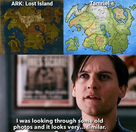 New ARK: Survival Evolved map gave me a laugh : r/ElderScrolls