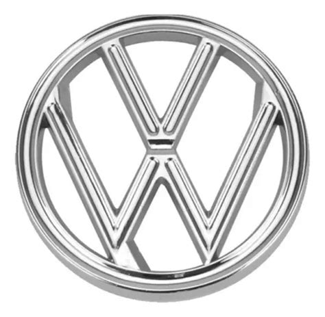 Emblema Logo Vw Cap Fusca Antigo Cromado Mercadolivre