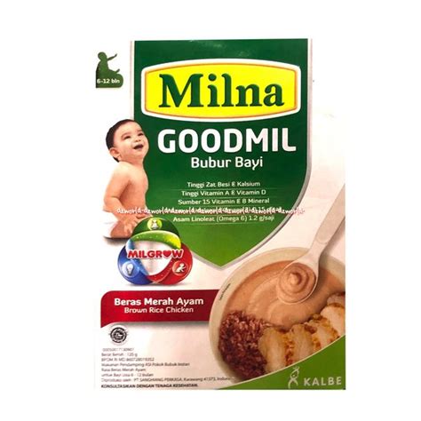 Jual Milna Goodmil Beras Merah 120 Gr Bubur Bayi Pendamping ASI Dengan