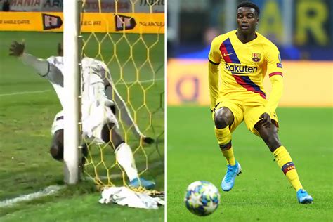 Barcelona star Moussa Wague, 22, out for NINE months after 'shattering' knee amid fears he would ...