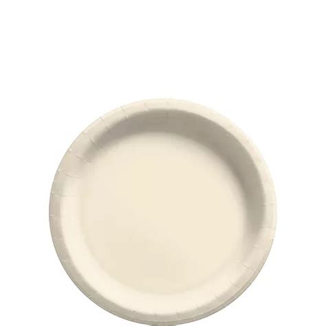 Vanilla Cream Extra Sturdy Paper Dessert Plates 675in 20ct Party City