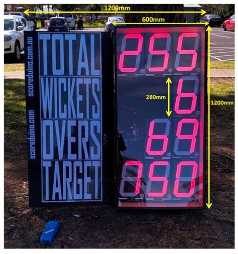 Cricket and Soccer Scoreboard Dimensions - Scoreduino Cricket, Rugby ...