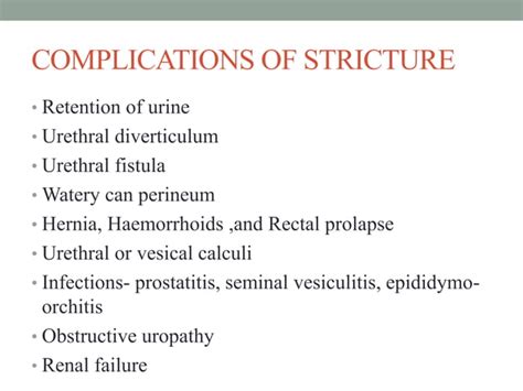 Pathology Of Urethral Strictures Ppt