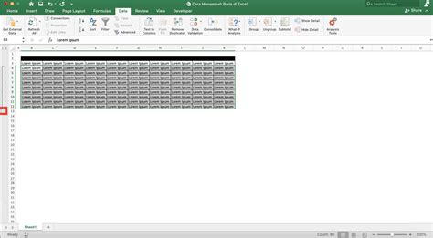 Cara Insert Row Banyak Di Excel Hot Sex Picture