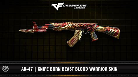 CFM AK 47 Knife Born Beast Blood Warrior Skin VIP YouTube