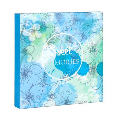 Sweet Memories 6x4.5 Digital Photo Slip-in Album - Blue | Arrowfile ...