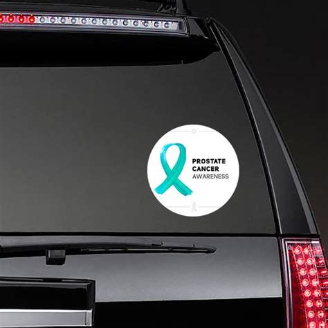 Colorful Prostate Cancer Awareness Ribbon Sticker