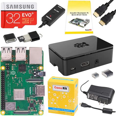 Canakit Raspberry Pi 3 B B Plus Starter Kit 32 Gb Evo Edition