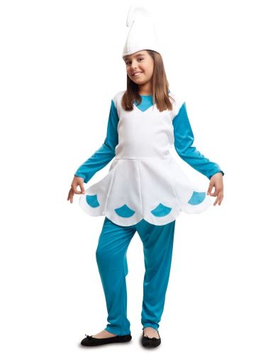 Costume Da Gnomo Azzurro Per Bambina Costumi Bambini E Vestiti Di