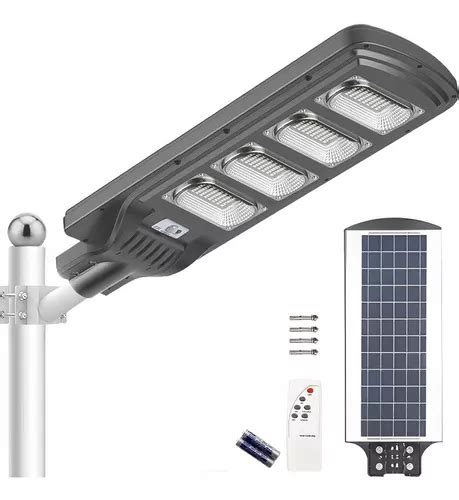 Lampara Led Solar Exterior W Alumbrado P Blico Suburbana Env O Gratis