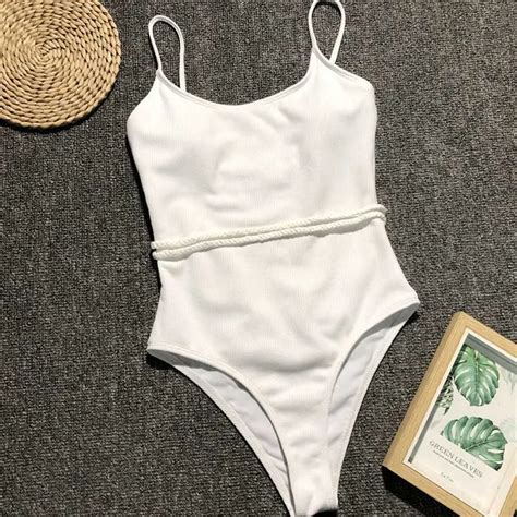 2019 New Bodysuit Women One Piece Bikini Bandage String Bathing Suit