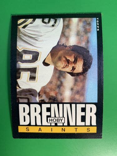 1985 Topps Hoby Brenner RC 102 New Orleans Saints EBay