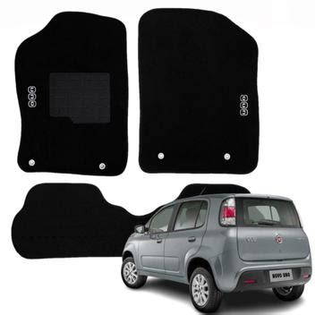 Kit Completo 3P Tapetes Automotivos Específico Fiat Uno Vivace 2014