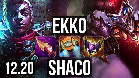 EKKO Vs SHACO JNG 2300 Games 2 5M Mastery 15 2 9 Legendary KR