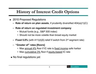 Market based cash balance plans | PPT