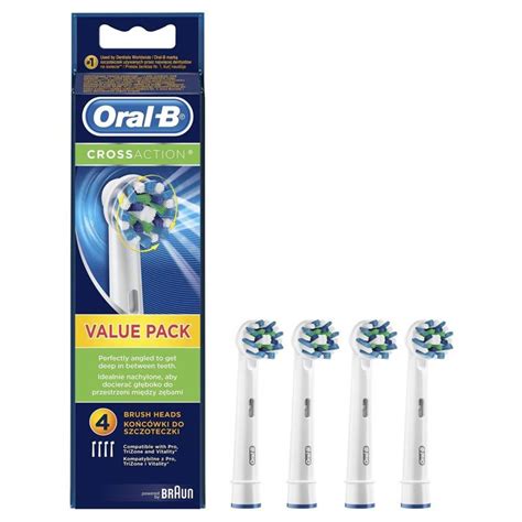 Oral B Końcówki Do Szczoteczki Elektrycznej Cross Action 4 Główki