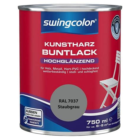 Swingcolor Buntlack Kunstharz F R Au En Ral Ral Staubgrau