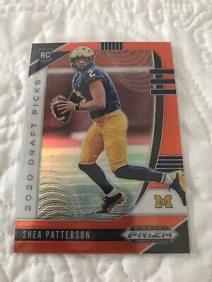 Panini Prizm Draft Picks Shea Patterson Orange Pulsar Parallel