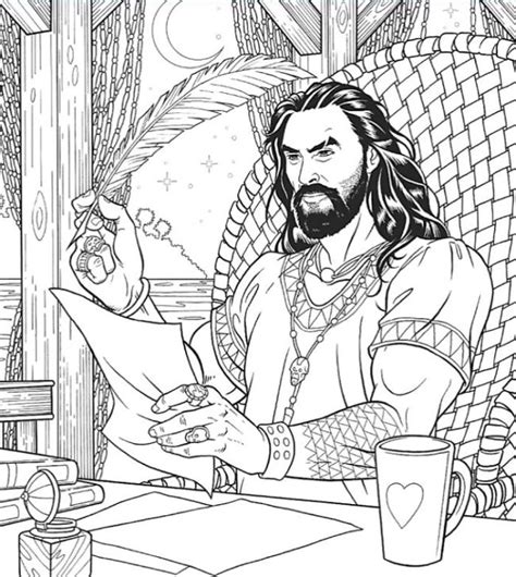 Jason Momoa Coloring Book Media Chomp