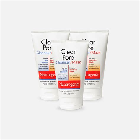 Neutrogena Clear Pore Cleanser Mask 4 2 Oz 3 Pack