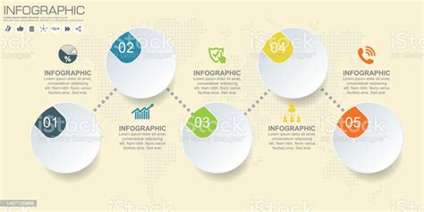 5 Parts Infographic Design Vector And Marketing Icons Can Be Used For