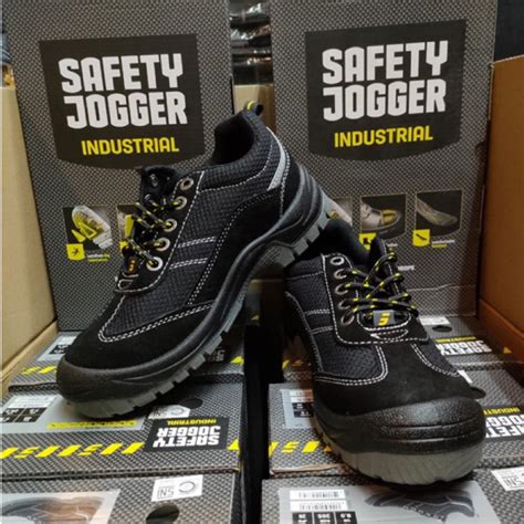 Jual Sepatu Safety Shoes JOGGER GOBI BLACK Original Nyaman Sepatu