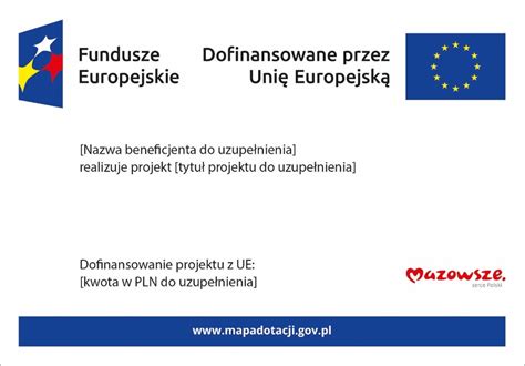 Zasady Oznaczania Projekt W Fundusze Europejskie Dla Mazowsza