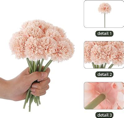 Amazon Floroom Artificial Dahlia Flowers 25pcs Real Looking Blush