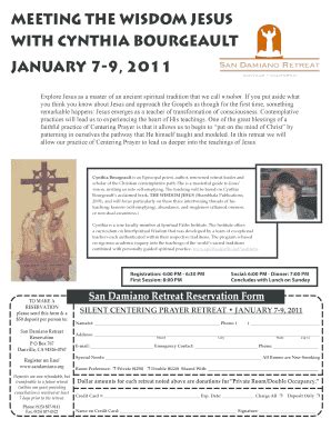 Fillable Online Sandamiano Jan Cynthia Bourgeault Retreat San