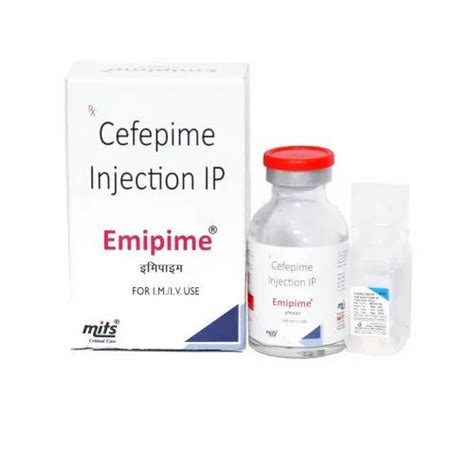 Cefepime Injection 1gm At 350 Vial Cefepime Hydrochloride Injection