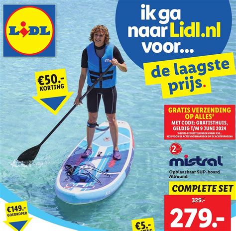 Mistral Opblaasbaar SUP Board Allround Aanbieding Bij Lidl